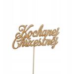 Klepkomania topper torta felirat Szeretett Keresztanyának (BSTP543)