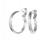 Colibra Ezüst színű karika fülbevaló, 2.8 cm, hagyományos karika, klasszikus karika fülbevaló Colibra (p1393/2)
