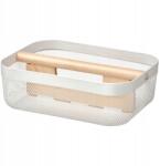 IKEA Íróasztal Szervező Kosár Rekeszekkel Fehér 33x24x11cm Risatorp Ikea (505.276.36)