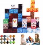 Bedee 168 Db-os Mágneses Építőkocka Szett Emberkék Ajándék Gyerekeknek Játék Szett (Zestaw Magnetycznych Klocków)