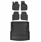 FroGum 3D autószönyegek és lábszőnyeg szett Skoda Superb II 2008-2015 Kombi, mélyedések nélkül