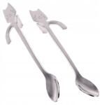 Gadget Master Cicás Kanál Ezüst Desszert Kávé Tea Dekoratív Kanál (2143)