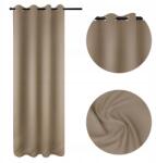 Karpol Függöny karikákkal, Fényzáró Blackout 140x250 Sötétbézs Arctic (ZARP-08)