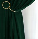 Prestiqua Velúr Függöny Nappaliba Szalaggal, Csipeszekhez 230x225 Üvegzöld Velv (2648)