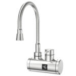 Elite Нагревател за вода elite ehsd-2585, Метал, Въртене на 360, Цифров дисплей, ipx4, Сребрист (ehsd-2585)