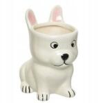 Zielona Fabryka Kutya formájú fehér kerámia fedél (zf)