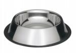 Barry King Rozsdamentes acél fém tál gumival kutyáknak 2, 7 L (BK-18206)