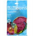 Neon Lufik Fémezett Metallic 10 db-OS Latex Szett Többszínű