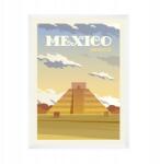  Mexikó Államok plakát, Amerika, Mexico 21x29, 7 cm fehér keret (MP1-0189_21X29,7,063)