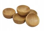 Peewit Tölgyfa tálak 8cm olajjal impregnált fa tálak 5 db (5907173680877)