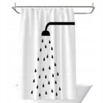 Evg Trade Függöny Fürdőszoba Zuhanyfüggöny Poliészter 180x200 cm Shower Za-13 (lza-13)
