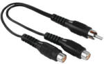Hama Cablu audio Hama 1x RCA Male - 2x RCA Female, Negru (HAMA-205183)