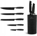 Edenberg Késkészlet 6 db-os Állvány Pálcák Kések Edenberg 5103B Fekete Új 2026 (EB-5103B)