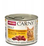 Animonda Carny Adult macskaeledel konzerv 200g Marha Csirke+Szív