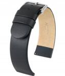 Hirsch Fekete Sima Ragasztott Bőr Óraszíj Hirsch Scandic L 22 mm (17872050-2-22)