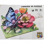  3D puzzle Fa pillangó a virágokon kirakó Wooden 55el Életkor 8+ (68041)
