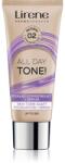 Lirene ALL DAY TONE! хидратиращ фон дьо тен за сияен вид на кожата цвят 02 Natural 30ml