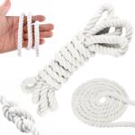  Lina Pamut Kötelet Csavart Hajózási Dekorációs Zsinór 14MM 5M (X289)