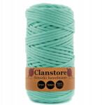 Clanstore Makramé pamut zsinór 5mm 100m Fonott, seledonzöld maggal