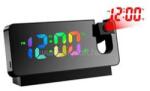 TOO DCP-555-B-RGB RGB kijelzővel, hőmérséklet kijelzéssel, ébresztő funkcióval fekete projektoros digitális óra (TOO_DCP-555-B-RGB) (TOO_DCP-555-B-RGB)