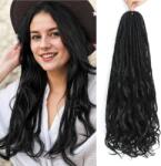  Rasztaszál Hosszabbító Dt cheryl Dupla Végű 10db 60cm 1B# Fekete