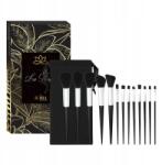 Ecarla 13 részes sminkecset készlet tokkal doboz, fekete (151478)
