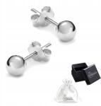 Ulex Premium Ezüst fülbevaló pr. 925 Elegáns stiftes golyók Átmérő 5 mm (RT-248-KS klasyczne kolczyki dziecięce)