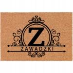 TabPrint Elegáns Lábtörlő A Ház Előtt Név Személyre szabott Betűkkel Különböző mintákkal (Kokosowa Wycieraczka Frontowa Personalizowana)