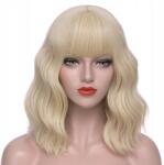  Női paróka Szőke frufru Hullámok Szintetikus haj (VD133C)