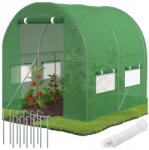 SPRINGOS Kerti Fólia Alagút Üvegház Többszezonos Váz Horganyzott Uv Fólia 2x2x2m (GT0001)