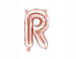 Party Deco Fólia lufi "r" betű, 35 cm, rózsaszín arany