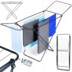 Vilde Fém ruhaszárító ruhanemű álló vízszintes fekete (5904316472412) Ruhaszárító