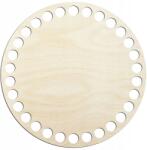 Kreatywne Myślenie Fa alap kosárhoz, horgoláshoz, rétegelt lemezből, 14 cm-es kerek talp (32323)