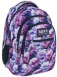 DERFORM BackUp iskolatáska, hátizsák - 3 rekeszes - Virágos (PLB7O02) (PLB7O02)