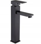 Reihe Magas mosdó csaptelep Cubic fekete matt Black fekete Loft Modern (EP-BUW-BL)