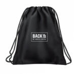 DERFORM BackUp Egyszínű tornazsák - fekete (WOB6A56) (WOB6A56)