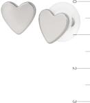 Colibra Ezüst fülbevaló hírességek szívecskék kicsi Colibra (p14479)