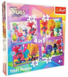 Trefl 4 az 1-ben puzzle (35, 48, 54, 70 db-os) - Trollok (34622) (34622)