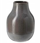 IKEA Barázdált Kerámia Váza Sötétszürke 21 cm Ikea Gradvis (505.864.09)
