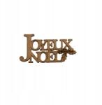 Klepkomania Joyeux Noel felirat, arany színű (BSTP591 ZŁOTY)