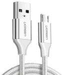 UGREEN Cablu de date UGREEN US290, USB - MicroUSB, Quick Charge 3.0, 2.4A, 2m, Alb