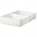 IKEA Rendező Doboz Rekeszekkel Fiókhoz 34x51x10 cm Fehér Ikea Stuk (904.744.38)