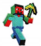 Myszka Thermo Hímzett Kitűző, Kitűző Steve Minecraft Hős (DISNEY face)