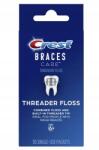 Crest Braces Care Threader Floss 30 db Fogszabályzóhoz való fogselyem, tasakos kiszerelésben (300410109172)