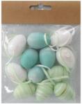  Műanyag tompa színű tojás szett 12db