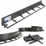 Simplefix Kerti Szegély, Fűszegély, 50mm magas, Border Paliszád, 1m 8 Rögzítő Cövek Lengyel (100/50/8)