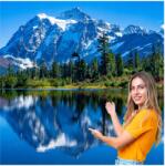 InDecoria 3D fotótapéta Nappali Hálószoba Hegyek Erdő Természet Tájkép 196x260 F GLNK07 (196x260 F GLNK07)