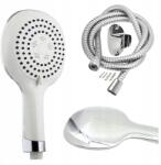  Zuhany Szett 3 Funkciós Zuhanyfej Tömlő Tartó Fehér Anti-calc (ZESTAW PRYSZNICOWY słuchawka wąż uchwyt)