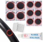 Carcommerce Gumiabroncs javító készlet 10 db tapasz gumibelső ragasztó gumibelső javító készlet (zestaw)