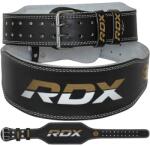 RDX 6 Inch Leather Gym Belt BLACK/GOLD (M) - RDX